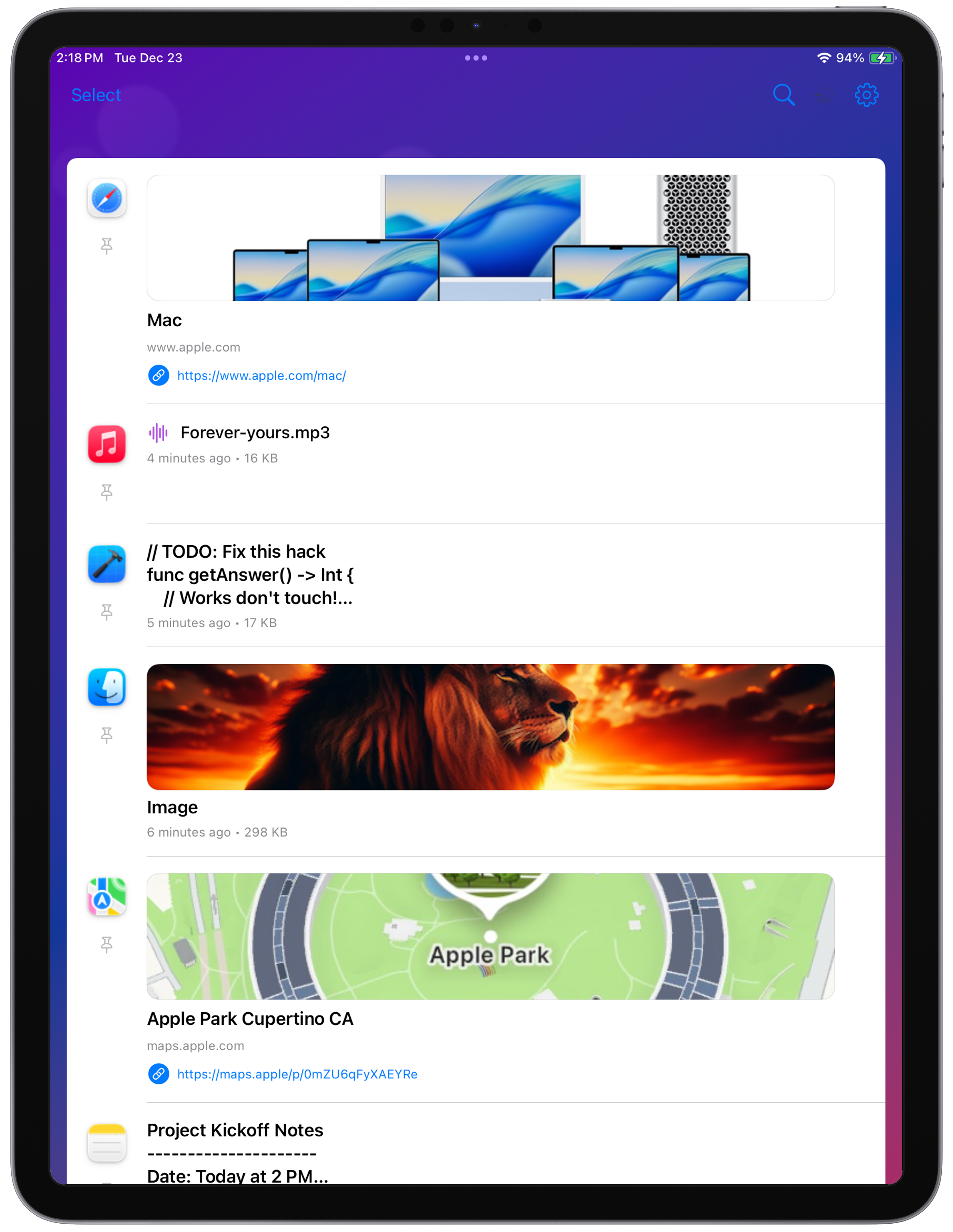 Awesome Copy on iPad